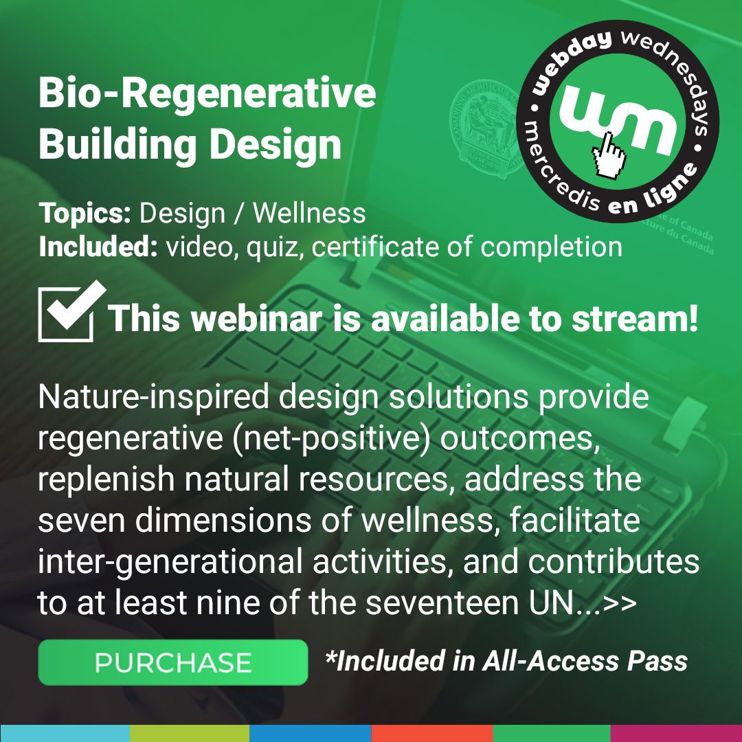 Bio-Regenerative Building Design Course Poster