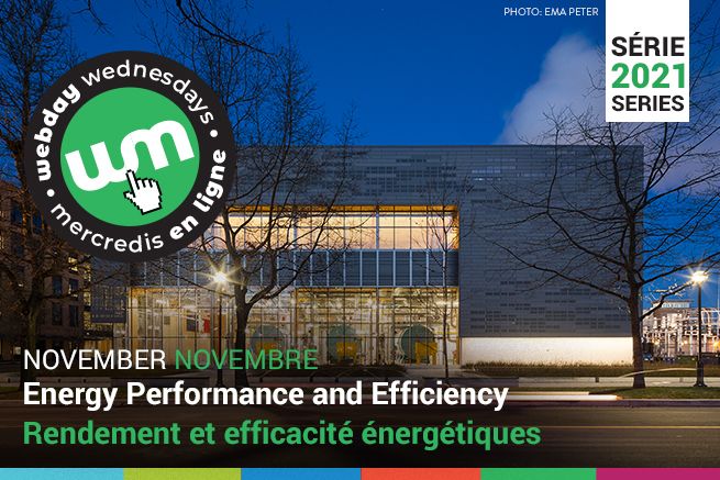 Web Day Wednesdays Series - November Energy Performance and Efficiency Poster