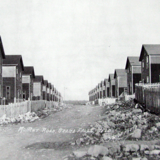 Workers’ Housing on Monchy Road, Grand Falls, ca. 1920