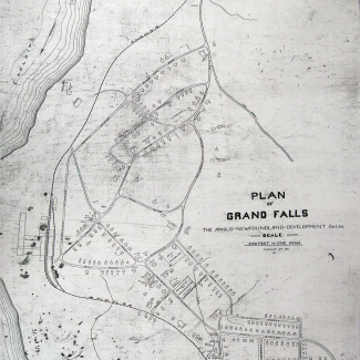 Anglo-Newfoundland Development Co., Plan of Grand Falls, 1911