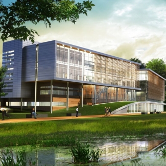 Conceptual image of the future Éco-campus Hubert Reeves