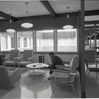 1964 Interior of common room