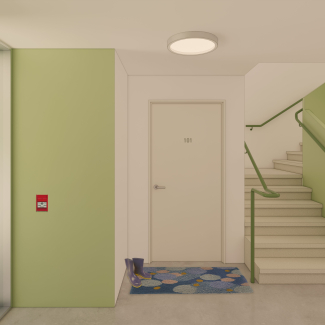 Stair view - level 1