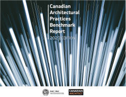 Canadian Architectural Practices Benchmark Report 2023 Cover Graphic