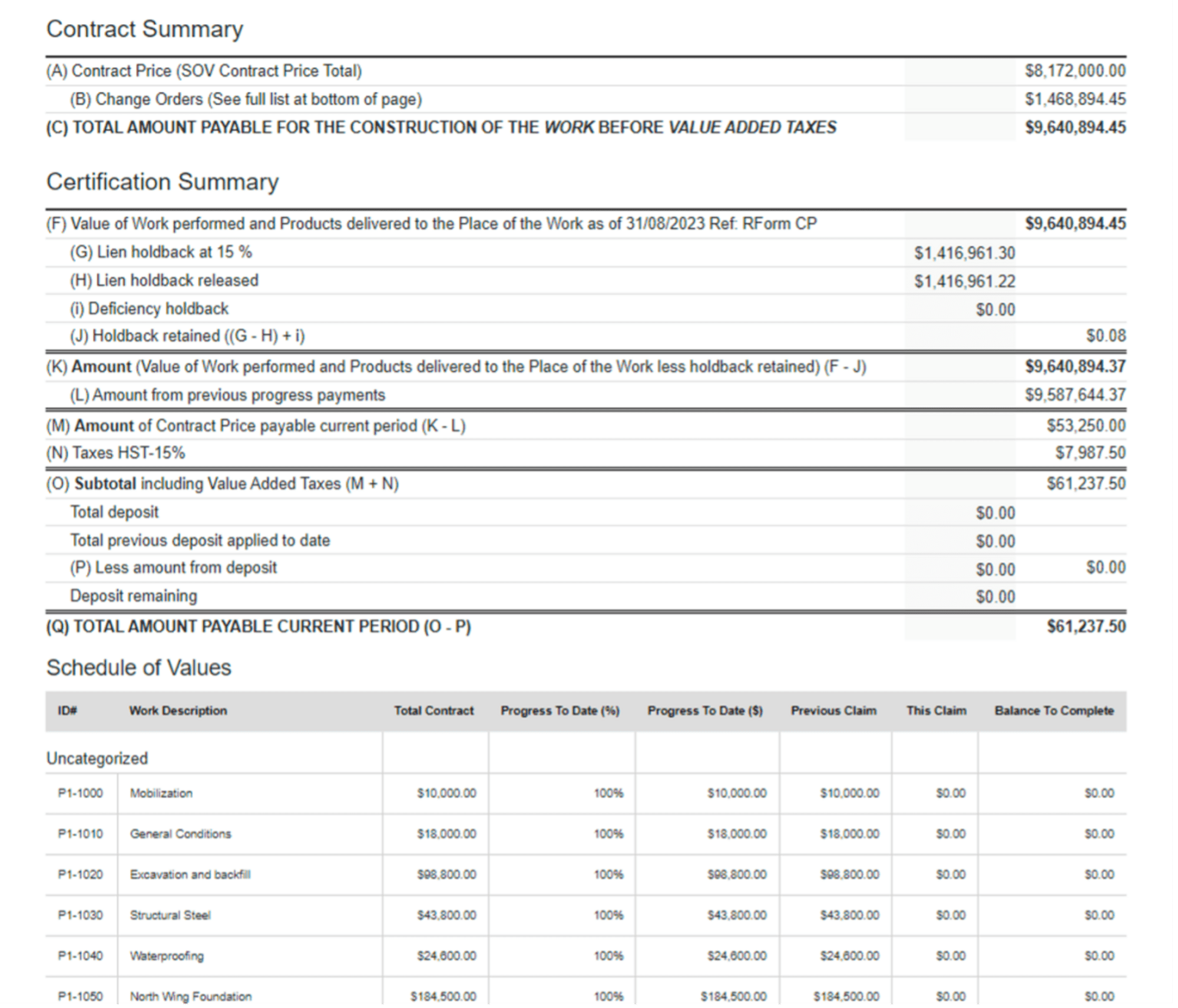 A document with numbers and textDescription automatically generated