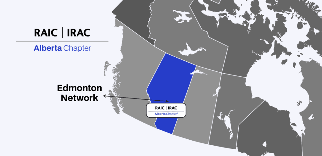 Map of western provinces highlighting Alberta and the Capital Edmonton